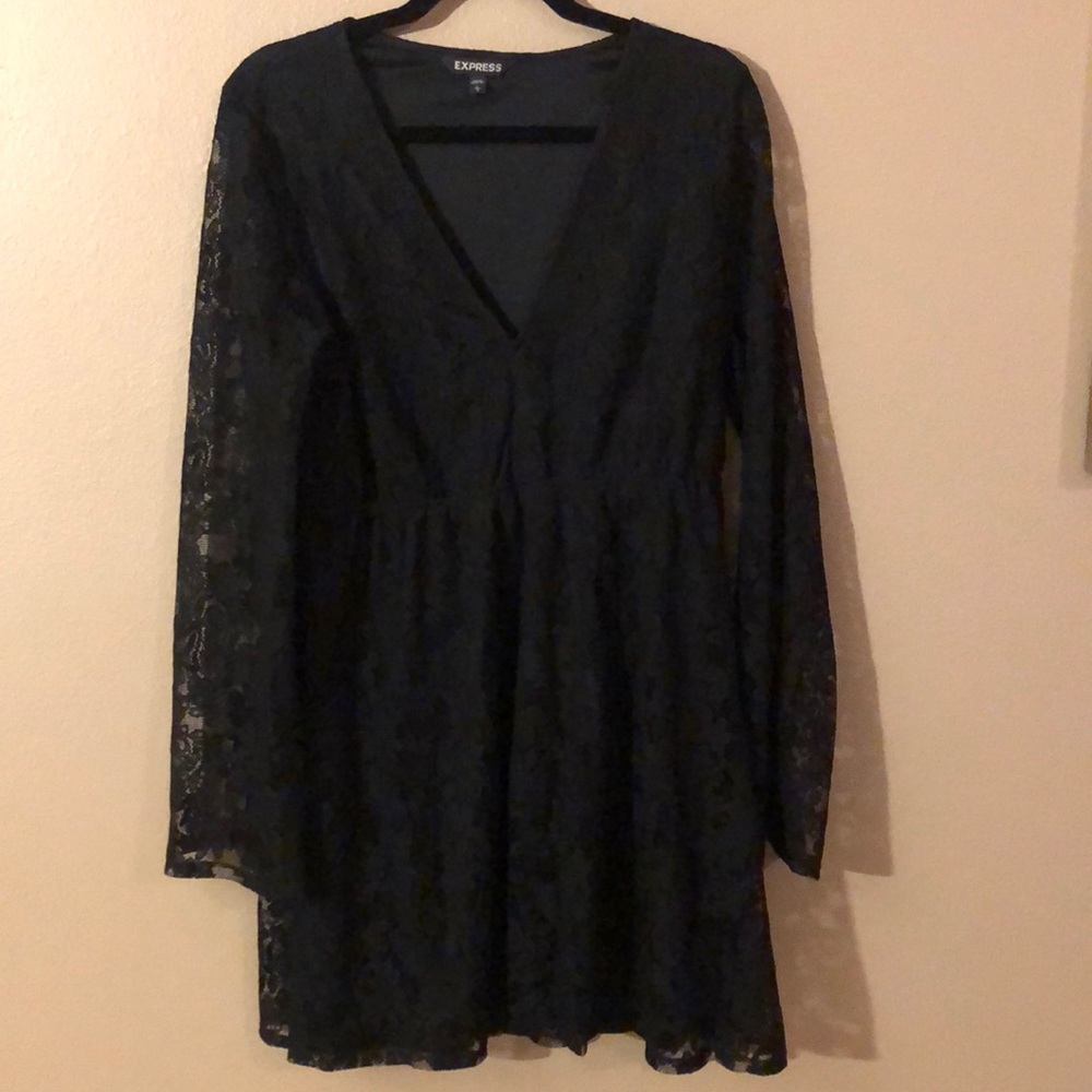 Express Black Lace Dress